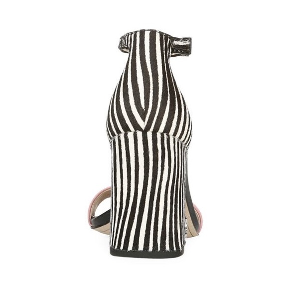 Daniella Zebra Print Calf Hair & Suede Sandals - Picture 2 of 5
